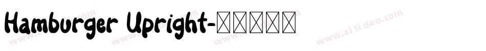 Hamburger Upright字体转换